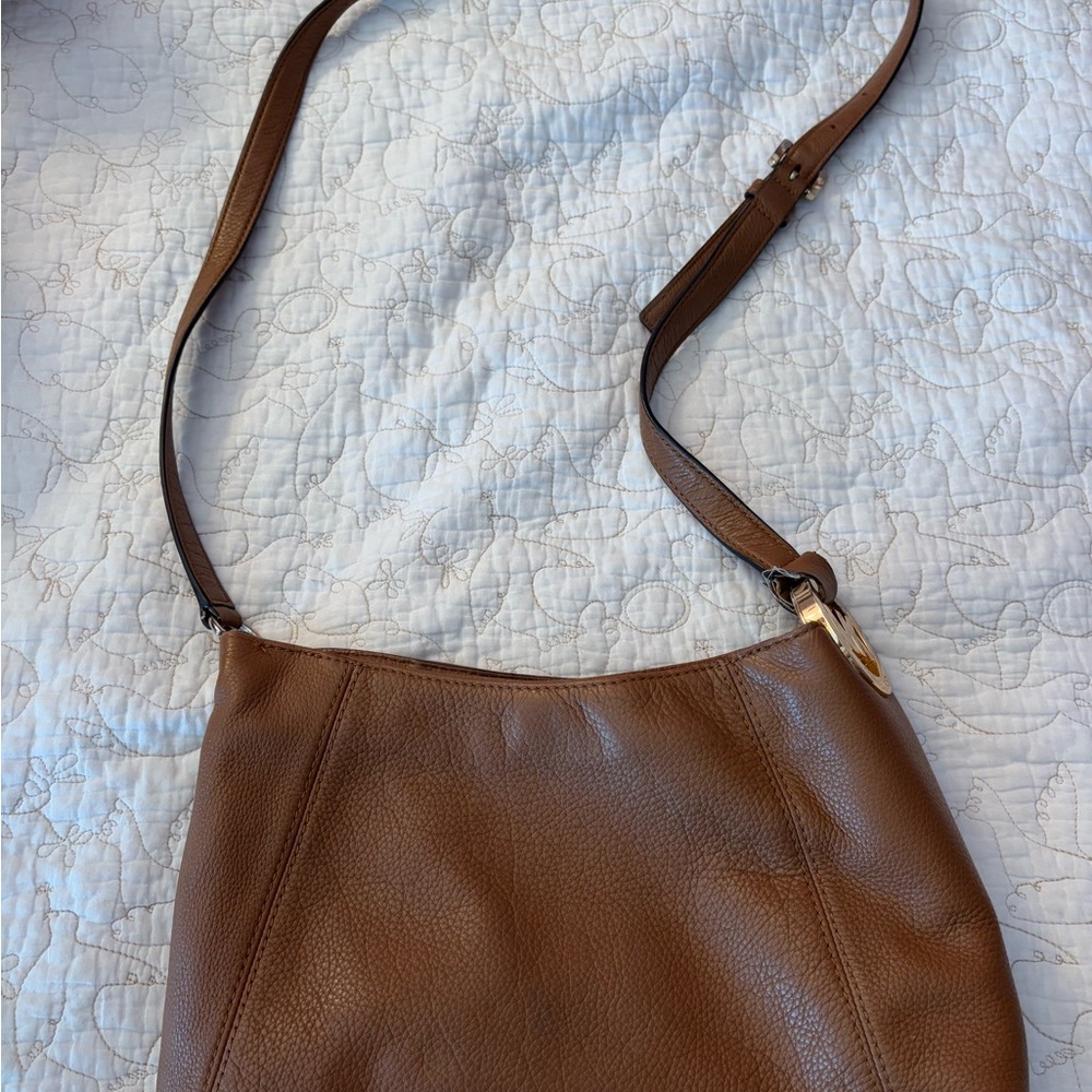 Brown Leather Micheal Kors Shoulder Bag